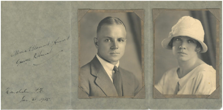 Alma Blount and George Hunt 1925