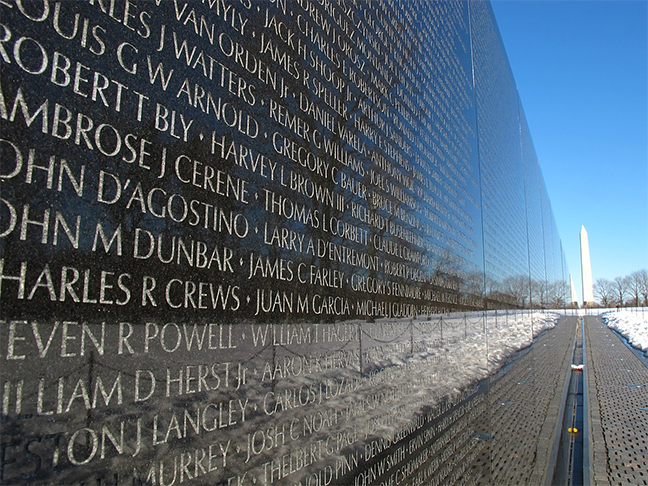 Vietnam Veterans Memorial, 1982, National Mall, Washington D.C.