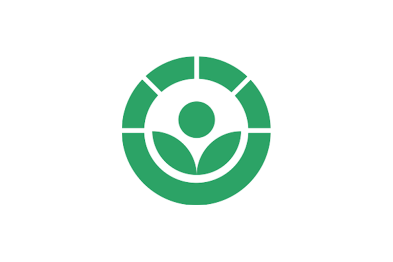 the green 'radura' symbol which can be used on the labels of foods treated with irradiation