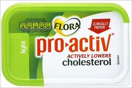 Flora Pro-activ butter actively lowers cholesterol