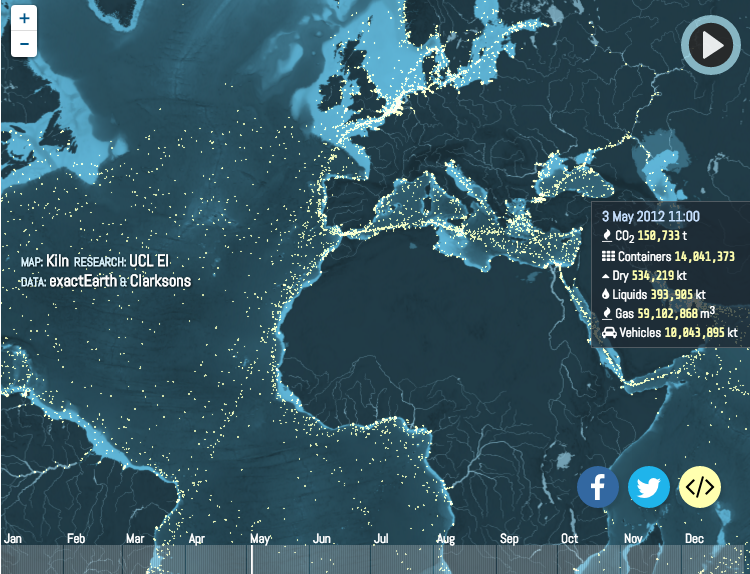 Ship Movements Across the Globe