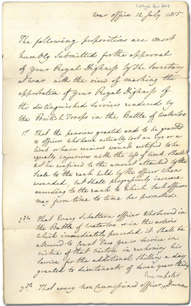 Memorandum by Lord Palmerston - front