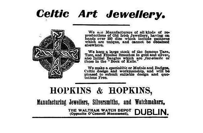Figure 1, advertisement for Celtic-style jewellery