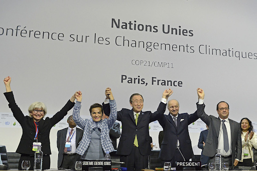 Photograph of the speakers at the COP21/CMP11