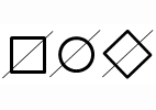 Line Diagonally Through Symbol