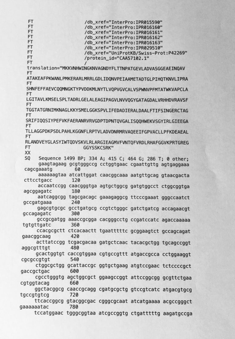 The GenBank file format