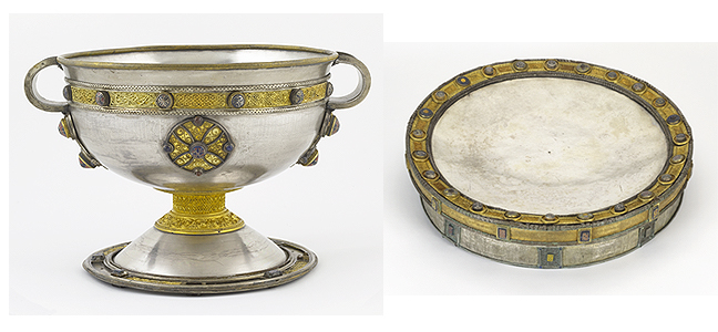 figures 4-5, the Ardagh chalice and the Derrynaflan paten, respectively