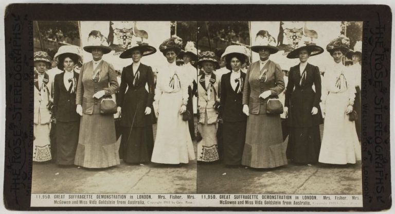 The Australian contingent at the Women’s Coronation Procession, London 1911. Museums Victoria. 