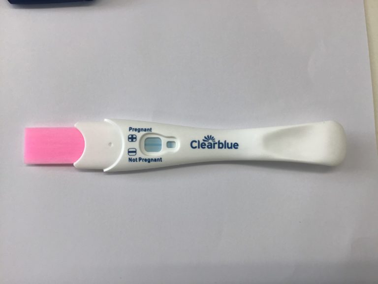 A negative pregnancy test