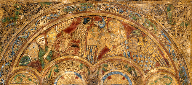 Figure 2, from the Book of Kells, symbols of the four evangelists