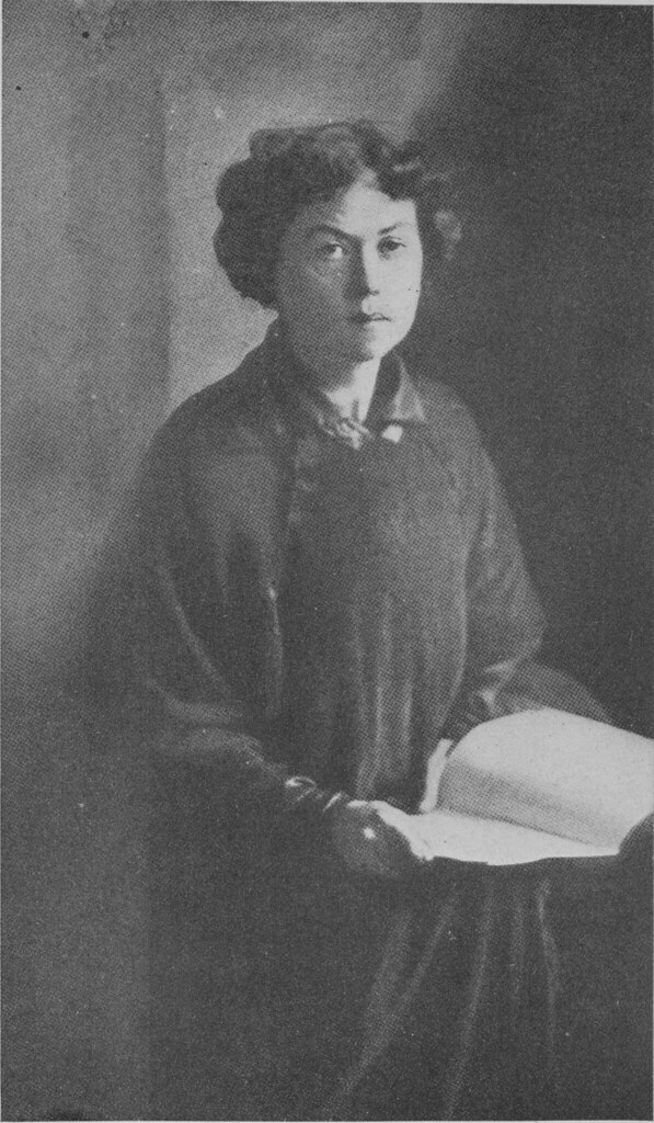 Black and white portrait of Kollontai