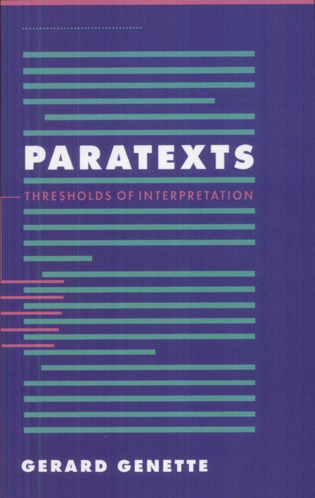 Cover, Paratexts