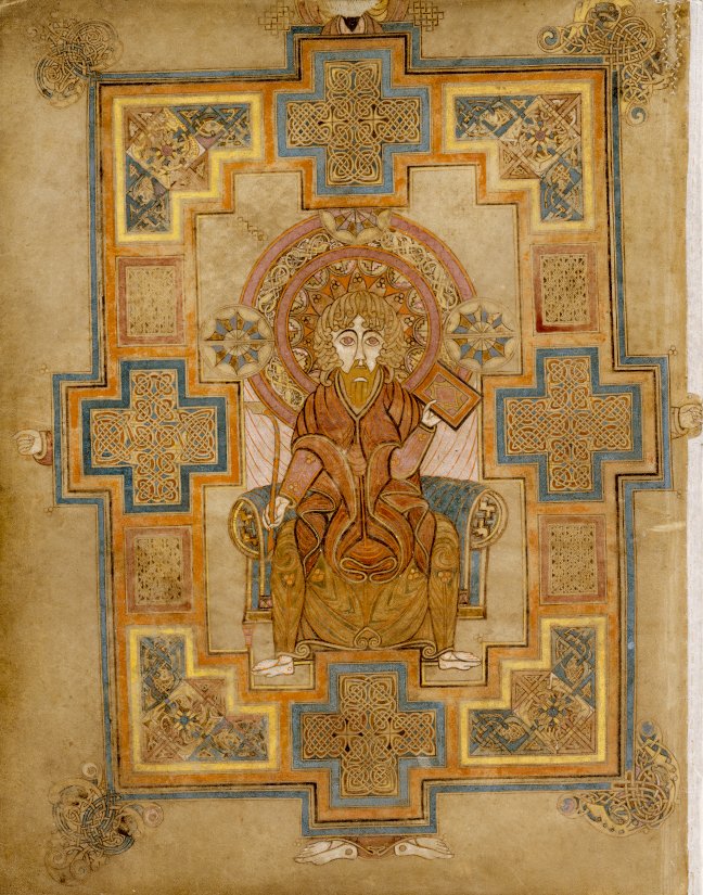 figure 1. the image of St John from the Book of Kells