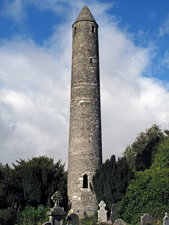 figure 7, round tower at Glendalough