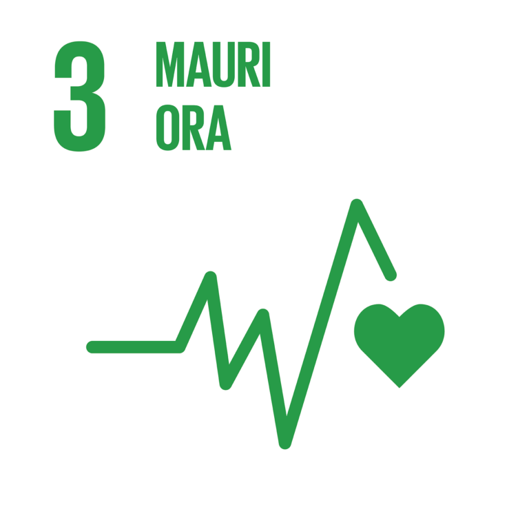 Icon of a heart beat with the title"Mauri Ora"