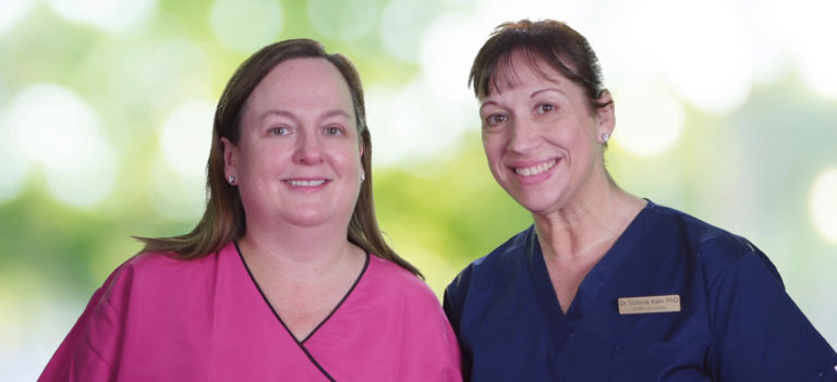 Photo of Dr. Elizabeth Forster and Dr. Victoria Kain