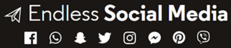A black banner which reads "Endless Social Media