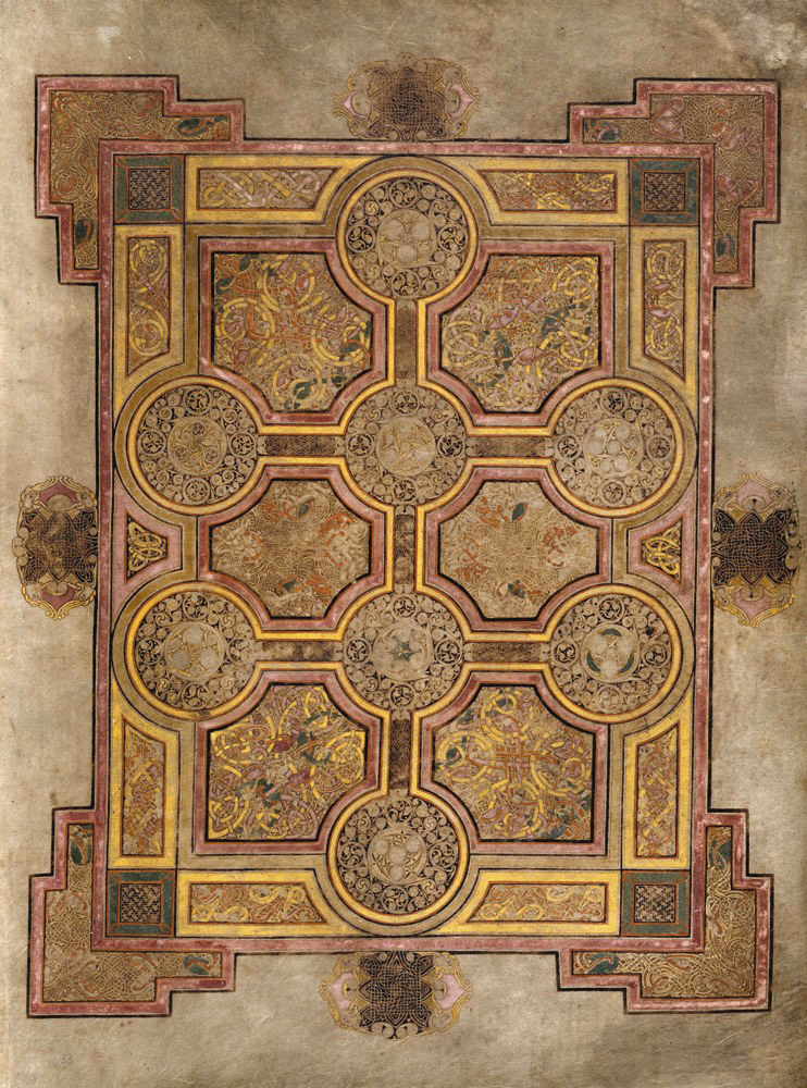 Figure 7, from the Book of Kells, a full-page illustration