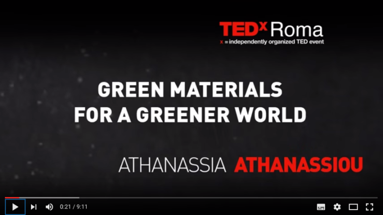 Green materials for a greener world: Athanassia Athanassiou at TEDxRoma