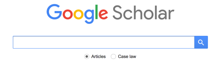 A google scholar search bar