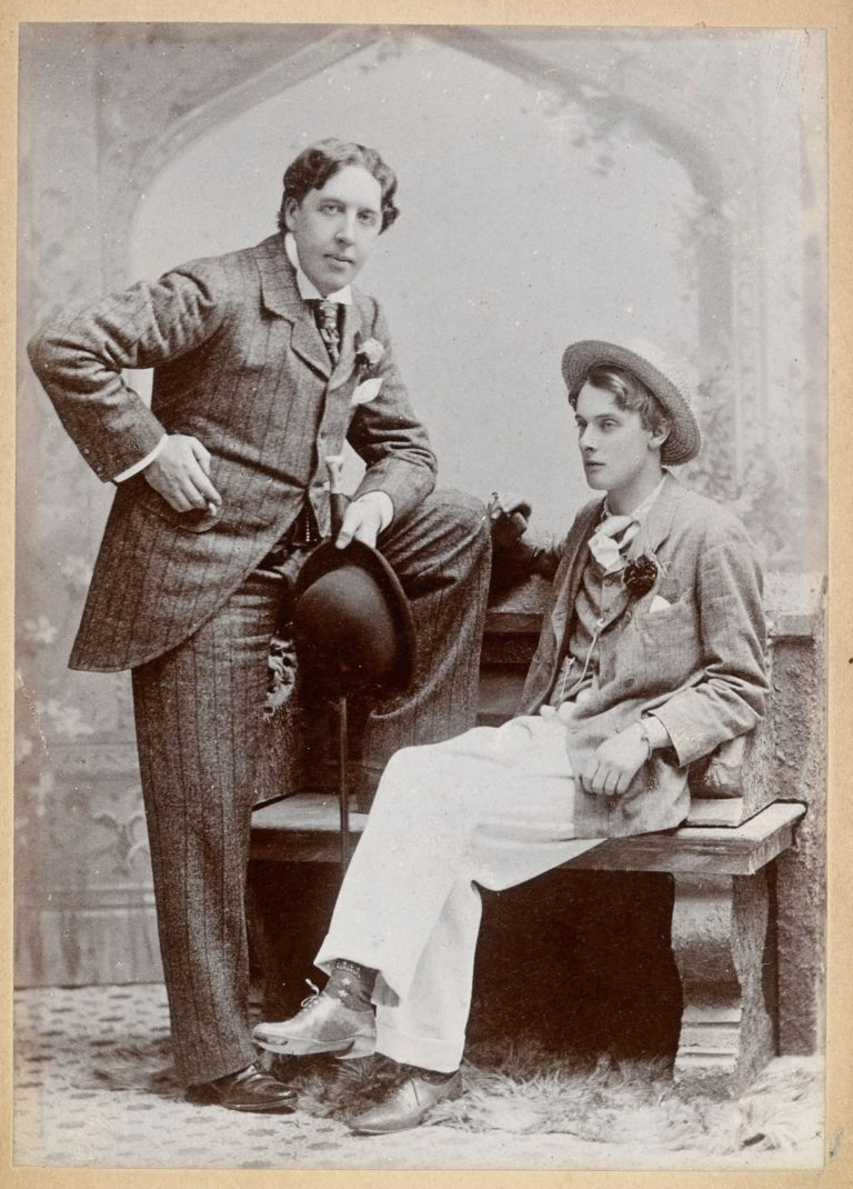 Oscar Wilde and Lord Alfred Bruce Douglas, May 1893. Photograph by Gillman & Co.