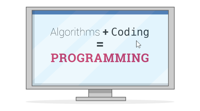 Algorithms + Coding = Programming