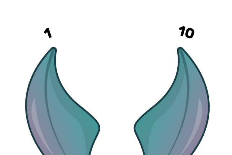 Counting using a pair of fish fins, the numbers 1 and 10 are displayed