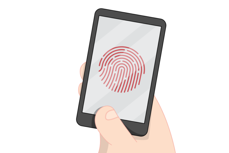 mobile device with fingerprint scanner