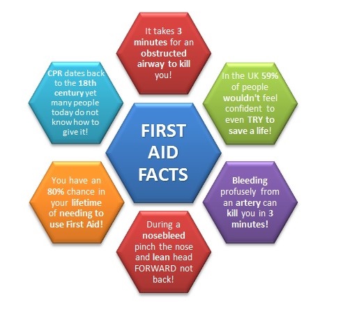 To begin with here are some first aid facts that you may or may not have known