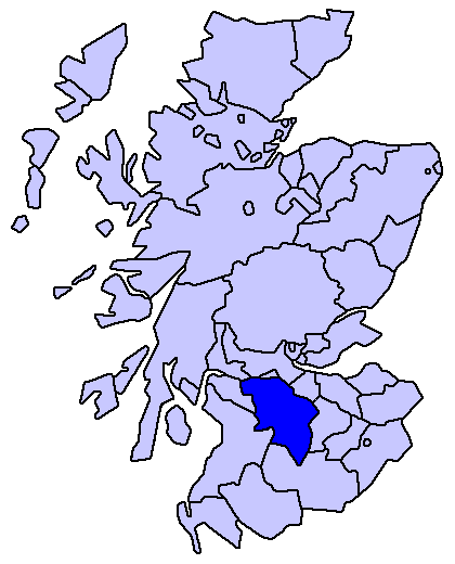 Lanarkshire map
