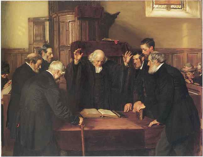 The Ordination of Elders in a Scottish Kirk (1891)