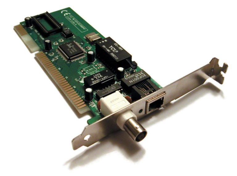 A photograph of a network interface card