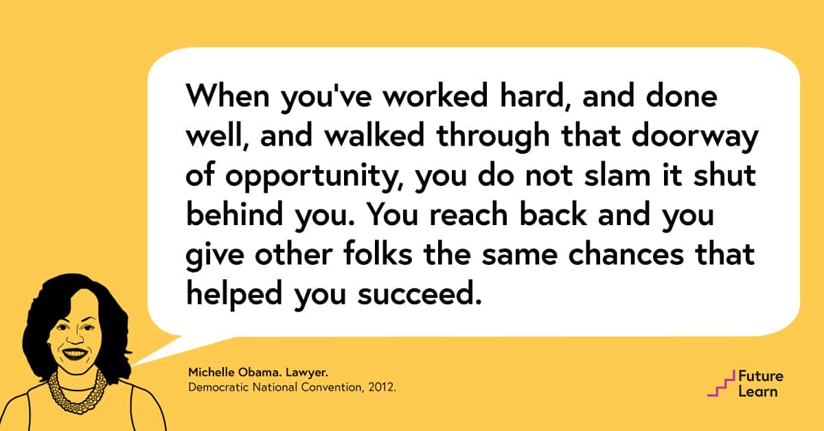 FutureLearn Leadership Quotes Michelle Obama