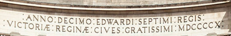 The inscription on Admiralty arch