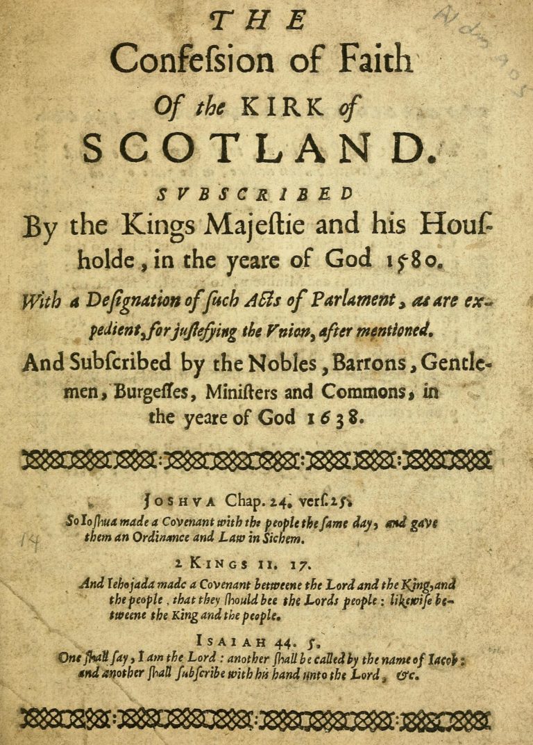 Reprint of the so-called ‘Negative Confession’ of 1580