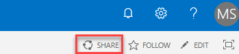 The Share icon is highlighted on the Home Page screen