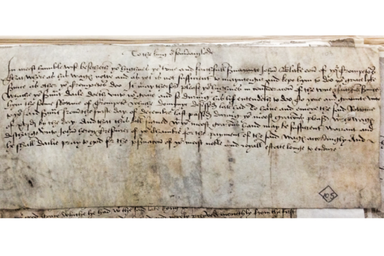 A sixteenth century hand written manuscript