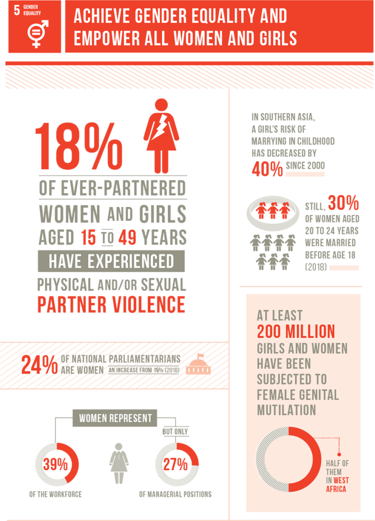 Gender and Equality infographic