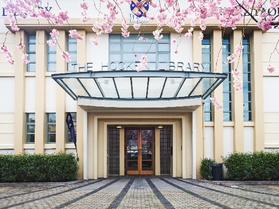 An image of the entrance on The Hocken Library