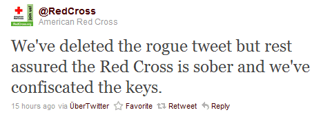 The Red Cross’s response to the offensive tweet