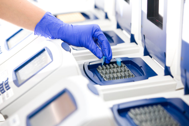 image of a PCR machine in a lab