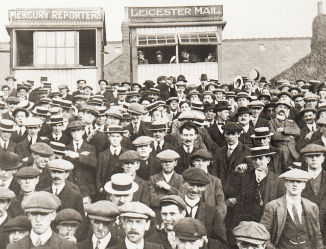 Fans watching Leicester City in 1920-21. Courtesy Leicester City Football Club