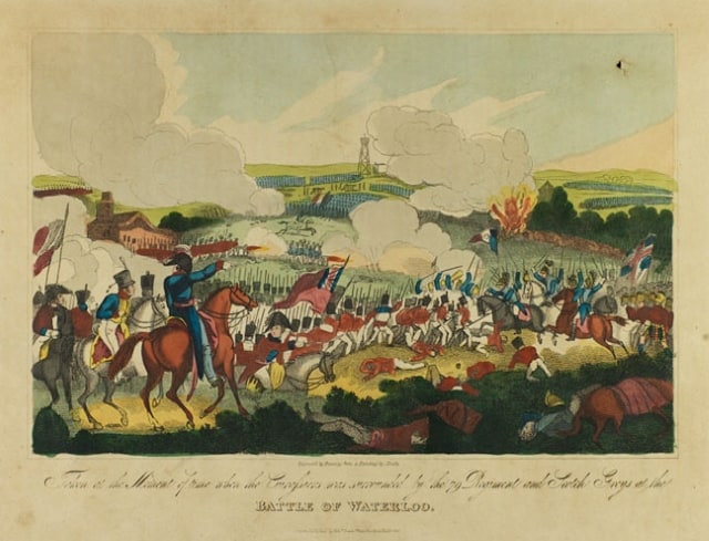 A colour print of the Battle of Waterloo © University of Southampton