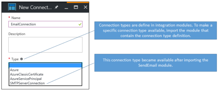 screenshot of adding a new connection to a service or an application