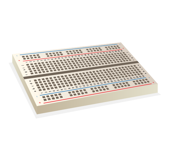 Picture of breadboard