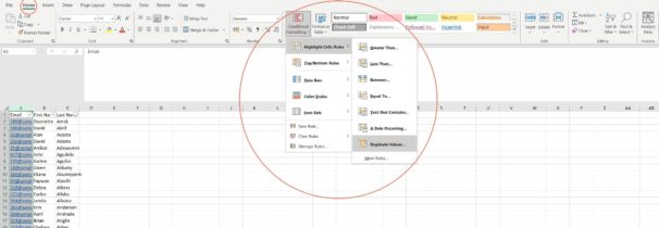 Highlight Duplicate Values in Excel