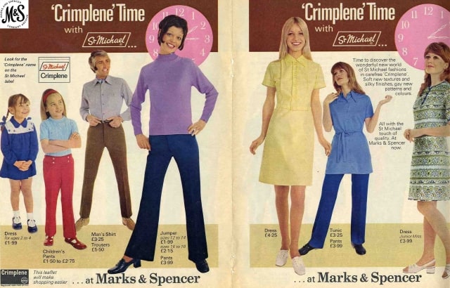 A crimplene advert from the M&S Company Archive.