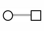 Two Lines Between Symbol