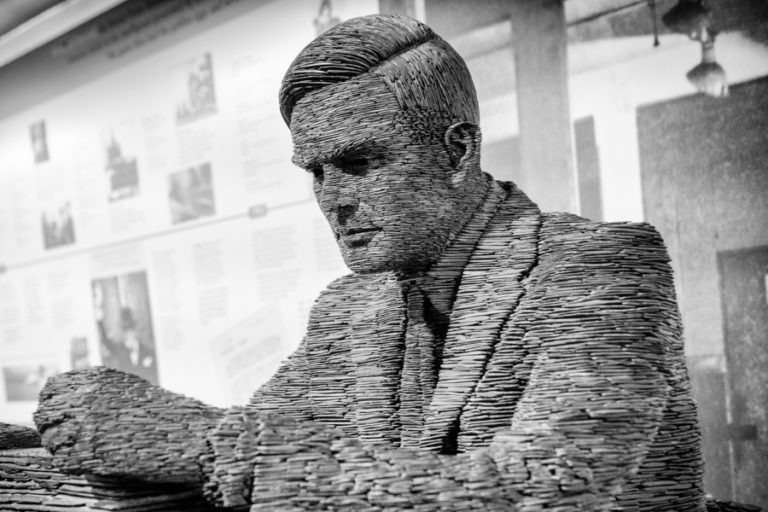 Slate Statue of Mathematician Alan Turing