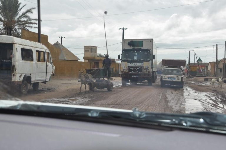 Unpaved roads in Senegal